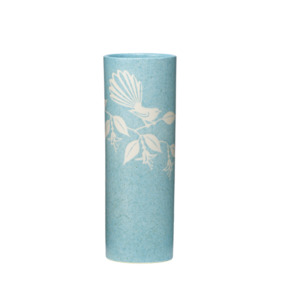 Vases: Muriwai Sand Blue Fantail Vases