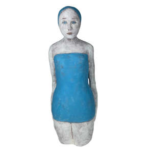 Swimmer In Strapless Swimsuit