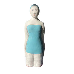 Diana Poor: Swimmer In Blue Cap