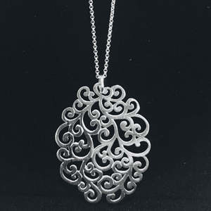 Warabi Moyo Silver Necklace