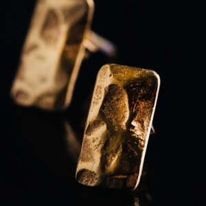 Frances Battersby: Kaori Moyo 14ct Gold Stud Earrings