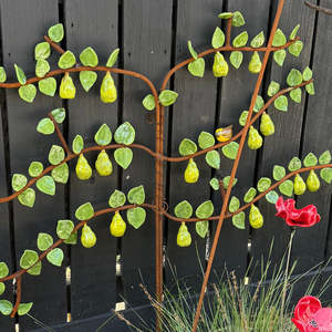 New: Ceramic Espaliered Pear Tree | Welded Rebar | Click & Collect