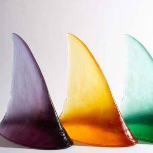 New: Cast Glass Sharks Fins | Small