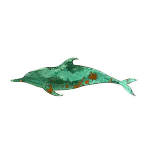 Sculpture: Copper Dolphin