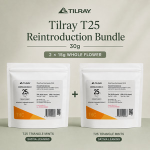 Products: Tilray THC25 x 2 pouches - Reintroduction Bundle 30g