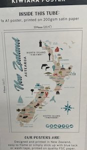 Products: KIWIANA A1 POSTER - Toi Toi Maori Art & Gift