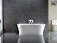 Bath Tub – Back To Wall Design 1400mm/1500mm/1700mm in White Finish