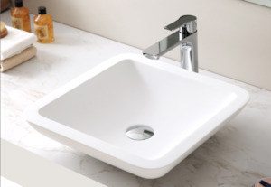 Basin –  425mm Hand made Poly-marble Basin in Matt Finish