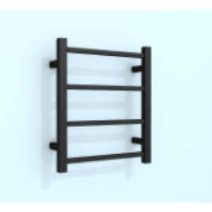 Heated Towel Rails: 500*420mm Matt Black Heated Towel Rail Square bars