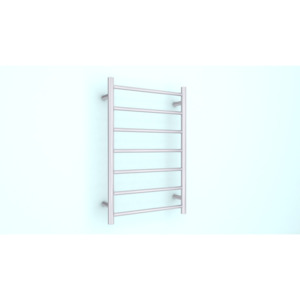 Heated Towel Rails: Heated Towel Rail  – *Straight Round Shape* 7 Bars in Polished Finish