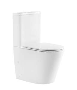 Toilet: Toilet - Back to wall Rimless Flushing Toilet