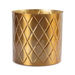 indoor planters & stands: Khana Indoor Metal Planter - Brass Finish