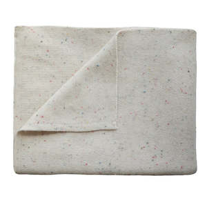 Baby Accessories: Knitted Blanket - Confetti Ivory