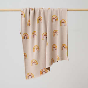 Baby Accessories: Rainbows Blanket in Oat