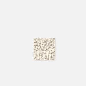 Pois Cocktail Napkin Pack/20 | White / Mustard