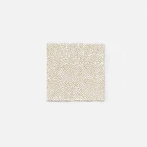 Kitchen Dining: Pois Dinner Napkin Pack/20 | White / Mustard