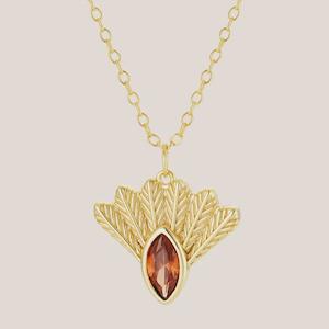 Fantail Messenger Necklace - Gold