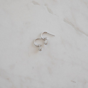 Sale: She Shell Hoop Studs | Silver