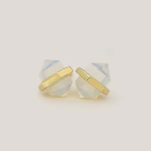 Cloud Nine: Intuition Intention Studs - Gold