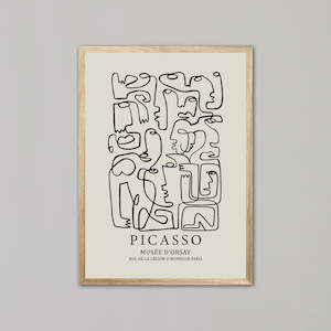 Artwork: Picasso - The Art of the Modernist by Pablo Picasso | Oak Box Frame | A1