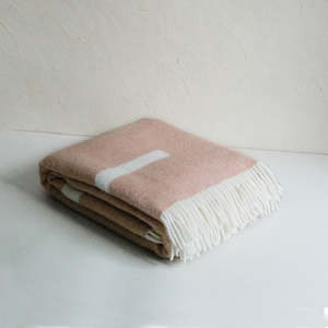 River Dusty Pink | Pure Wool Throw