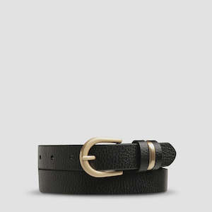 Over And Over Belt - Black/Gold - M/L