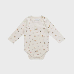 Organic Cotton Fernley Bodysuit - Forest Gathering