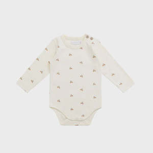 Organic Cotton Fernley Bodysuit - Forest Night Acorns