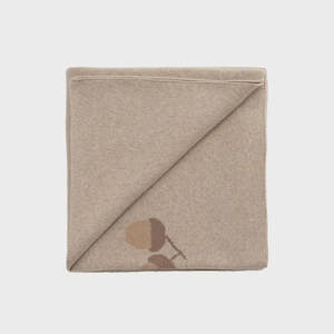 Forest Acorns Blanket - Cashew Marle
