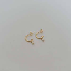 Jewellery Accessories: You Rock Hoop Studs | Gold