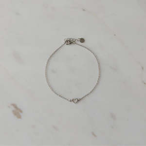 Bangles: Dotty Love Bracelet | Silver