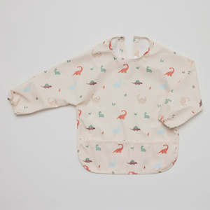 Meal Time: Longsleeve Waterproof Bib Dinosaur