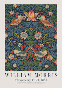 Strawberry Thief by William Morris 1883 | Oak Box Frame | A1