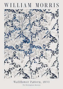 Artwork: Wallflower Pattern 1890 | Oak Box Frame | A2