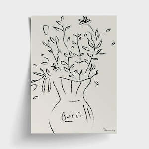 GUCCI FLOWERS PRINT | A3