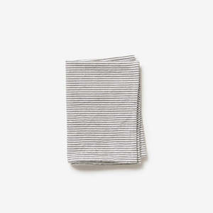 Citta: Stripe Washed Cotton Tea Towel | Olive