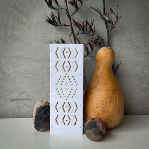 Gifts: Lamp Perspex & Plywood, Tamanuiterā Tāniko