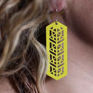 Hinetakurua: Earrings Yellow, Hinetakurua - Takurua Aio