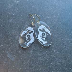 Hinetakurua: Earrings Clear, Māmā & Pēpi