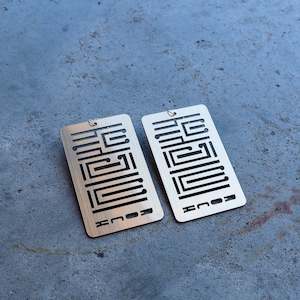 Ahau: Earrings Gold, YOU ROCK - Ahau