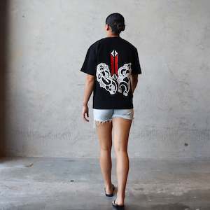 Clothes: Heavy Tee, Black - Mana Motuhake