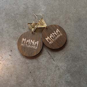 Earrings Gold, Mana Motuhake IV