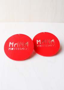 Jewellery: Earrings STATEMENT Red, Mana Motuhake III