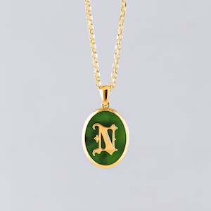 necklace: "This is Me" Personalised Charm Pendants in Pounamu & 9ct Gold