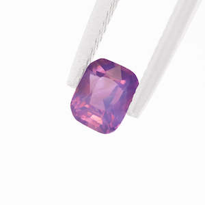 Stone: Purple Pink Bi-Colour Sapphire Cushion 1.09 carat