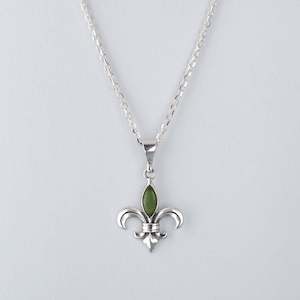 Christmas Gifts Under 200: Pounamu Fleur de Lis Pendant