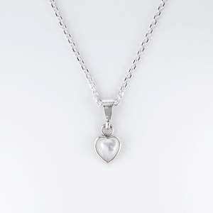 Mother Of Pearl: Mother of Pearl Shell Heart Charm Pendant