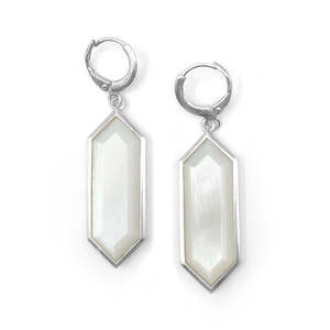 Mother Of Pearl: Mother of Pearl Shell Olympia Earrings