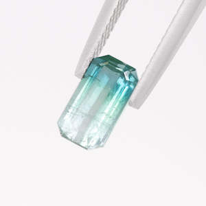 Stone: Blue Green Bi-Colour Tourmaline Octagonal 1.46ct