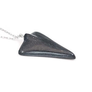300 400: Black Pounamu Jet Plane Pendant